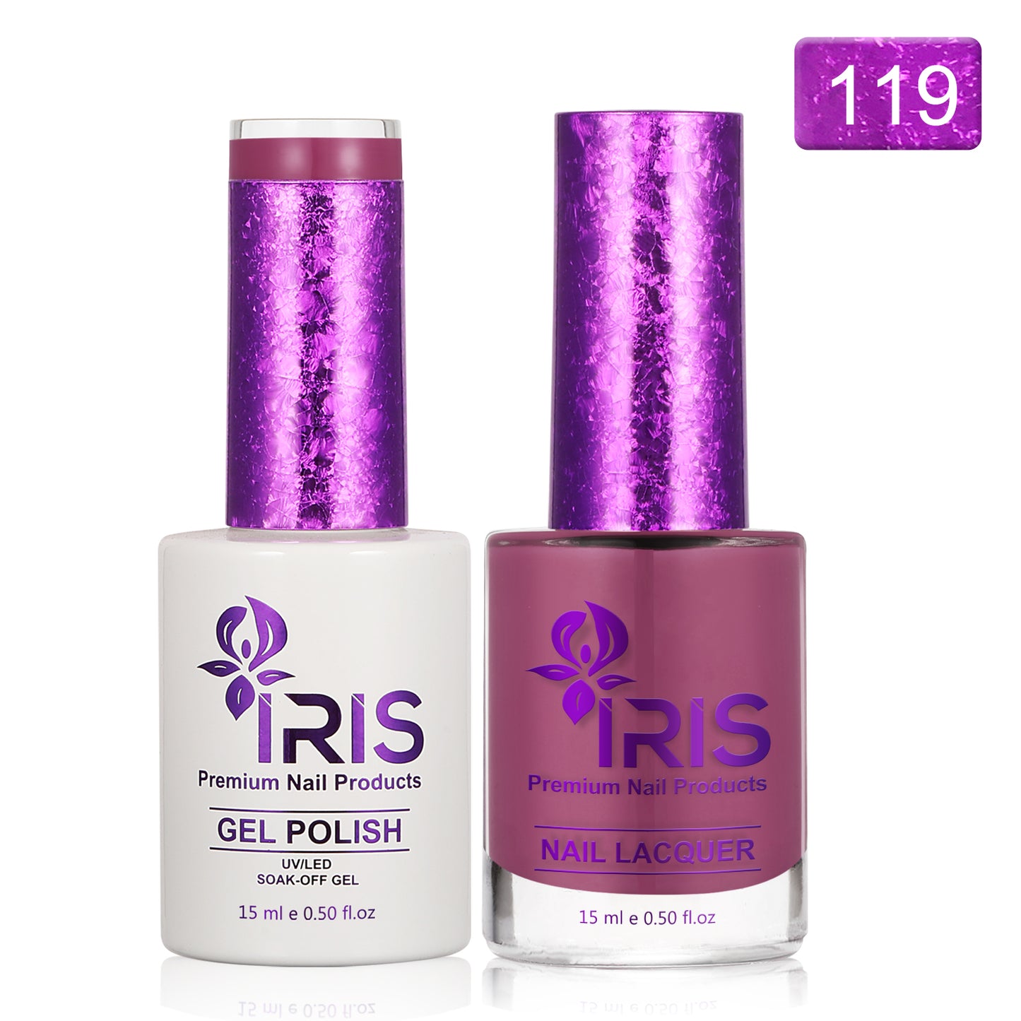Dip/Acrylic Powder Lacquer/Gel 15ml Number 119 Dark Lilac