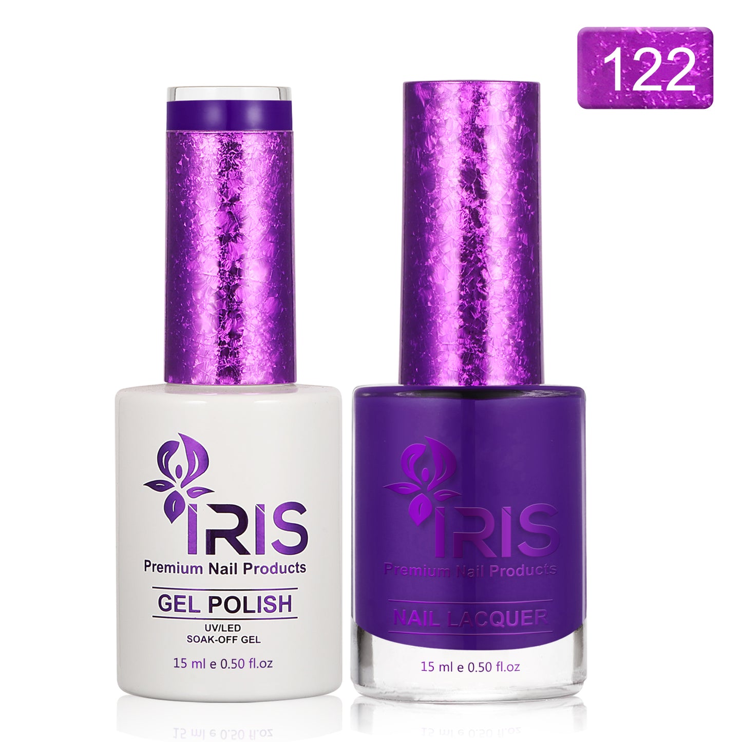 Dip/Acrylic Powder Lacquer/Gel 15ml Number 122 Medium Purple