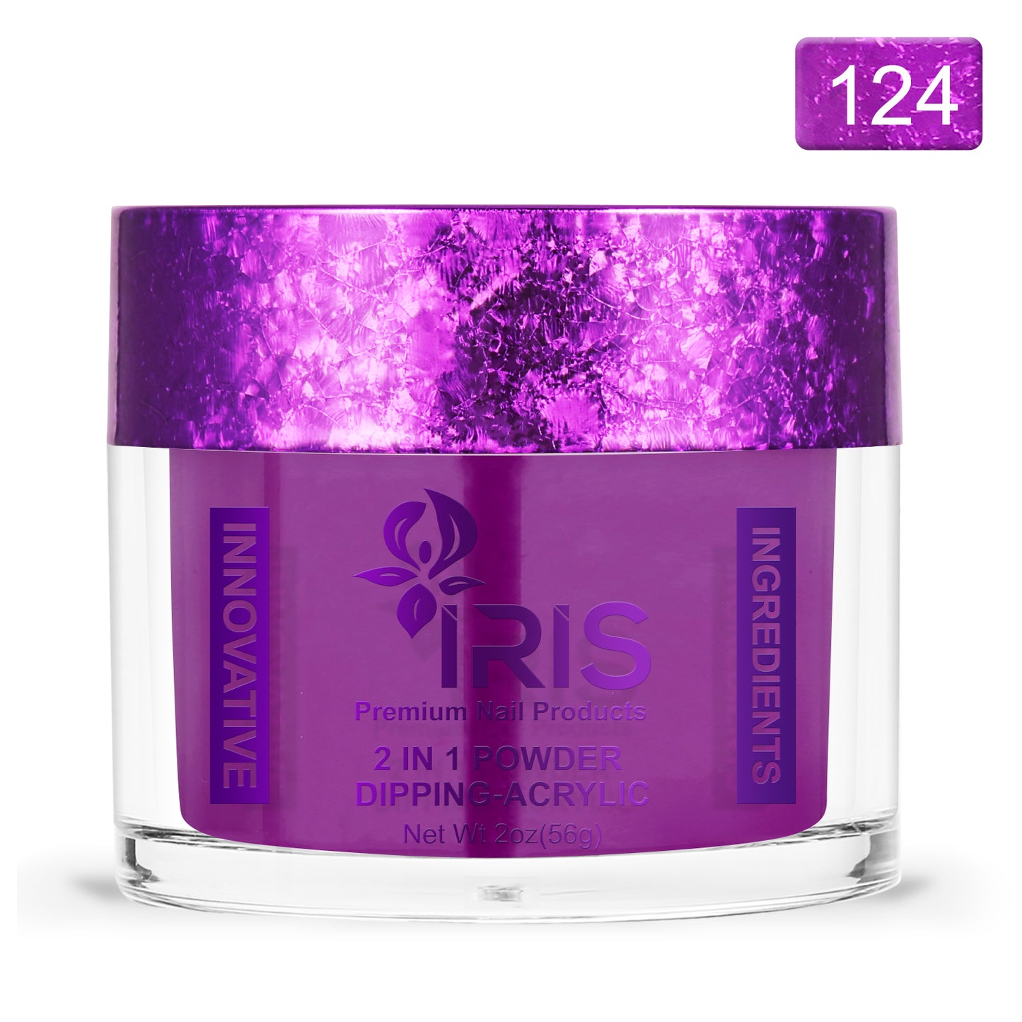 Dip/Acrylic Powder Lacquer/Gel 15ml Number 124 Purple Dragon