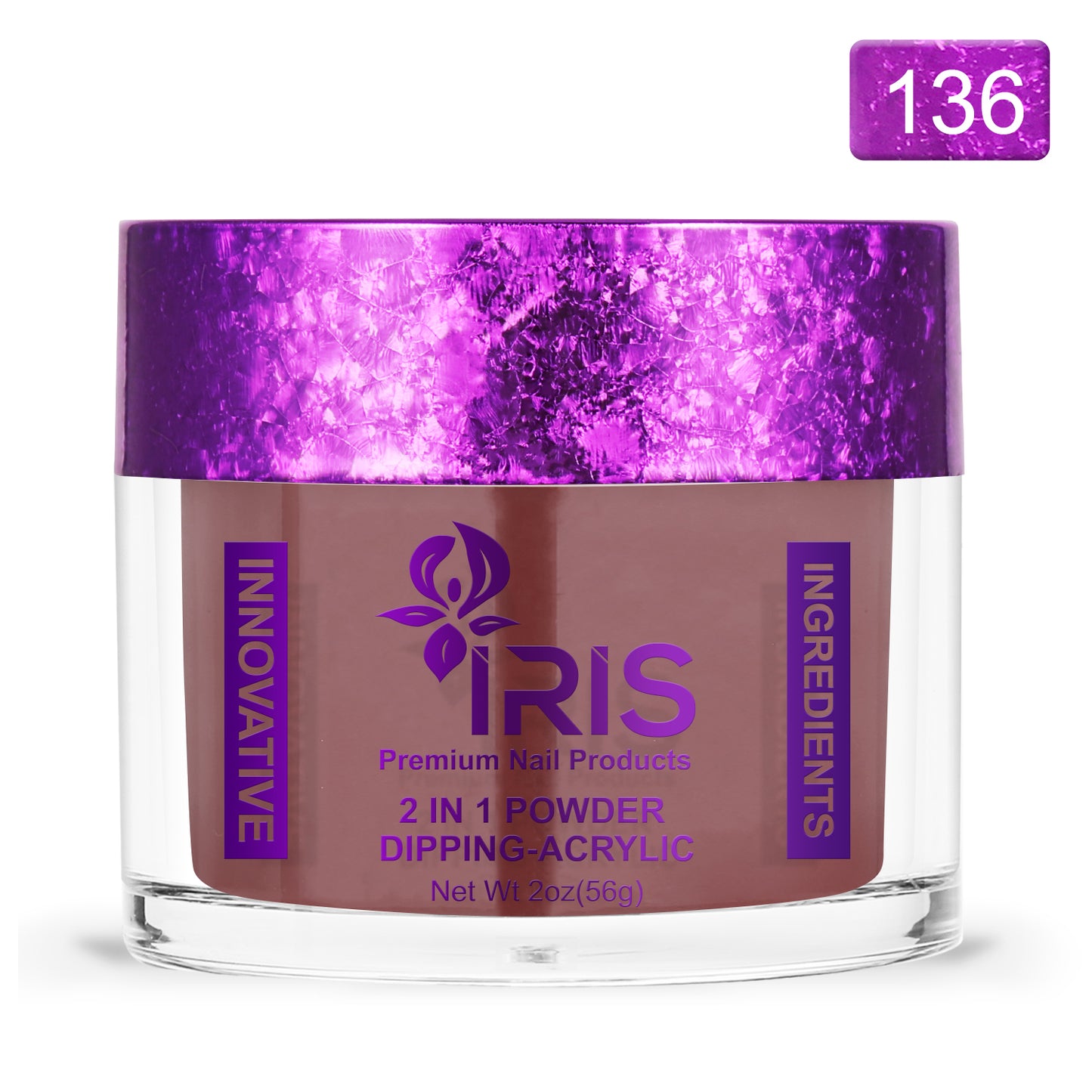 Dip/Acrylic Powder Lacquer/Gel 15ml Number 136 Tuscan Red