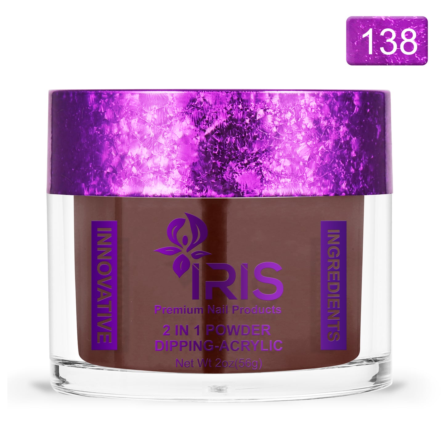 Dip/Acrylic Powder Lacquer/Gel 15ml Number 138 Congo Brown