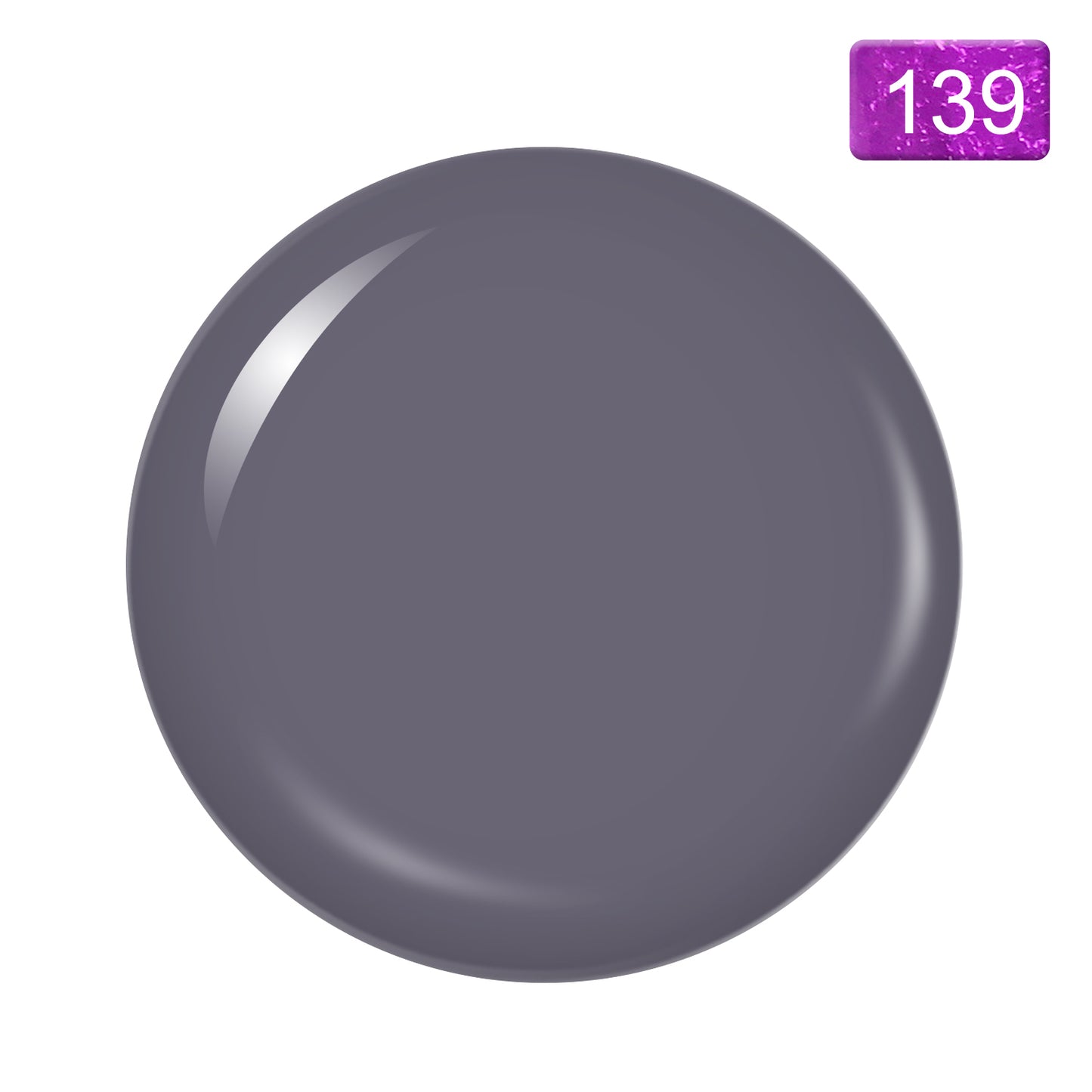 Dip/Acrylic Powder Lacquer/Gel 15ml Number 139 Mid Grey