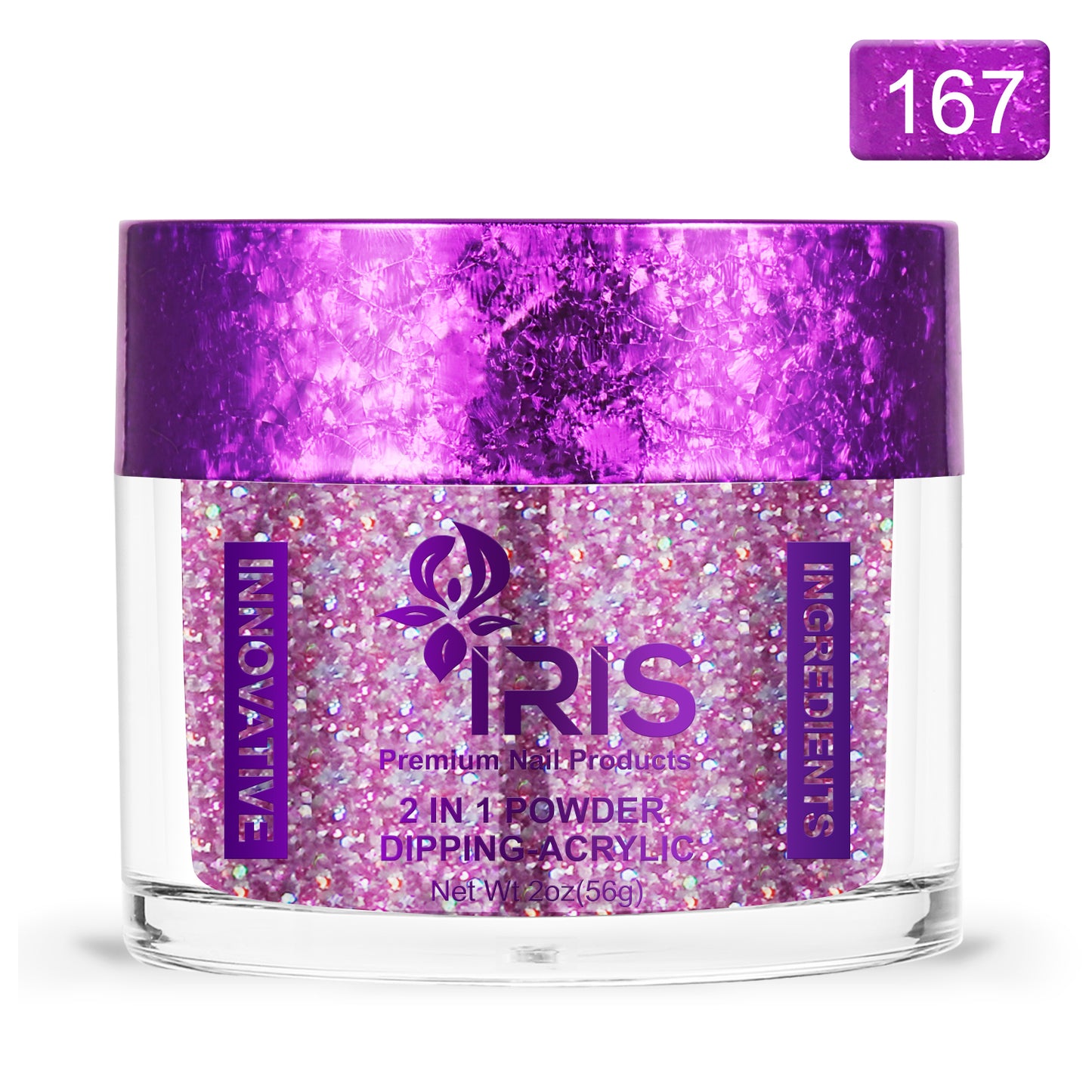 Dip/Acrylic Powder Lacquer/Gel 15ml Number 167 Plum