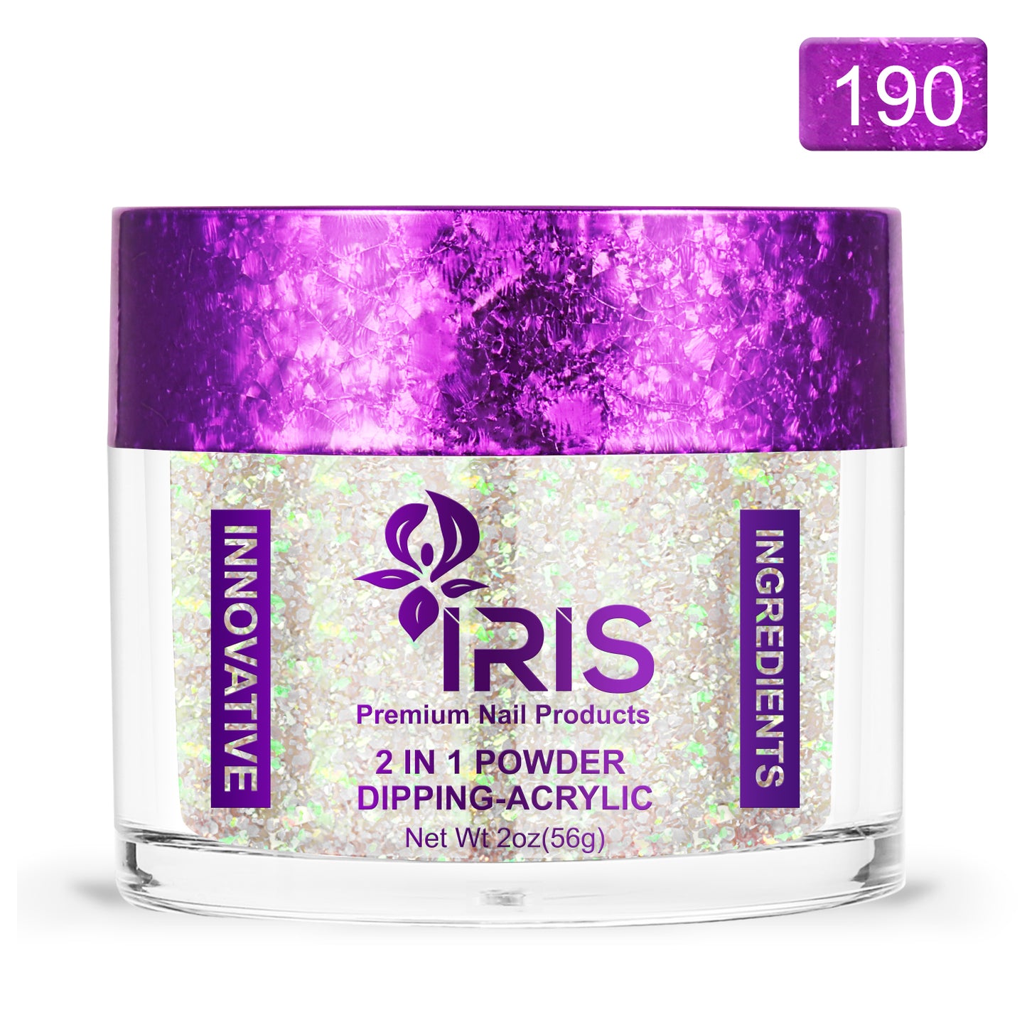Dip/Acrylic Powder Lacquer/Gel 15ml Number 190 Ecru White