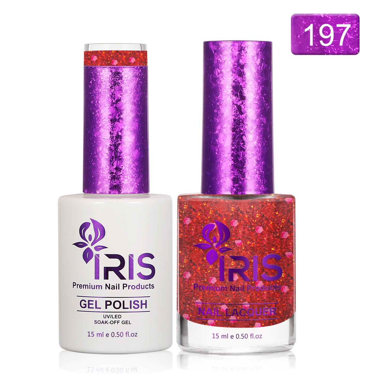 Dip/Acrylic Powder Lacquer/Gel 15ml Number 197 Vivid Auburn