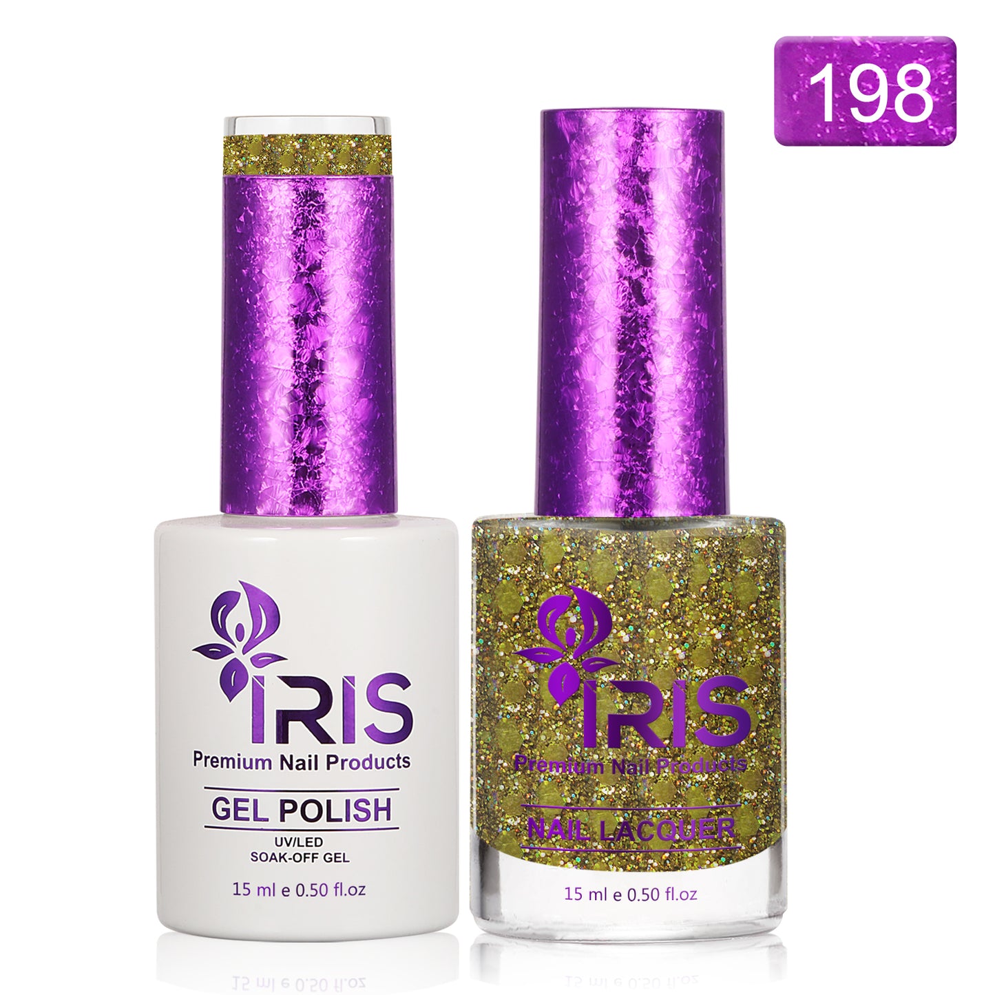 Dip/Acrylic Powder Lacquer/Gel 15ml Number 198 Golden Glow