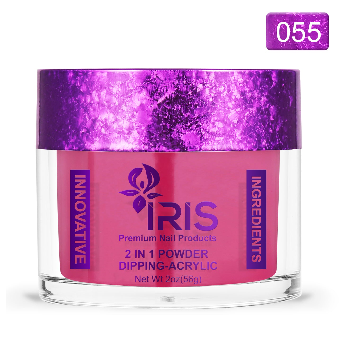 Dip/Acrylic Powder Lacquer/Gel 15ml No.55 Medium Violet Red