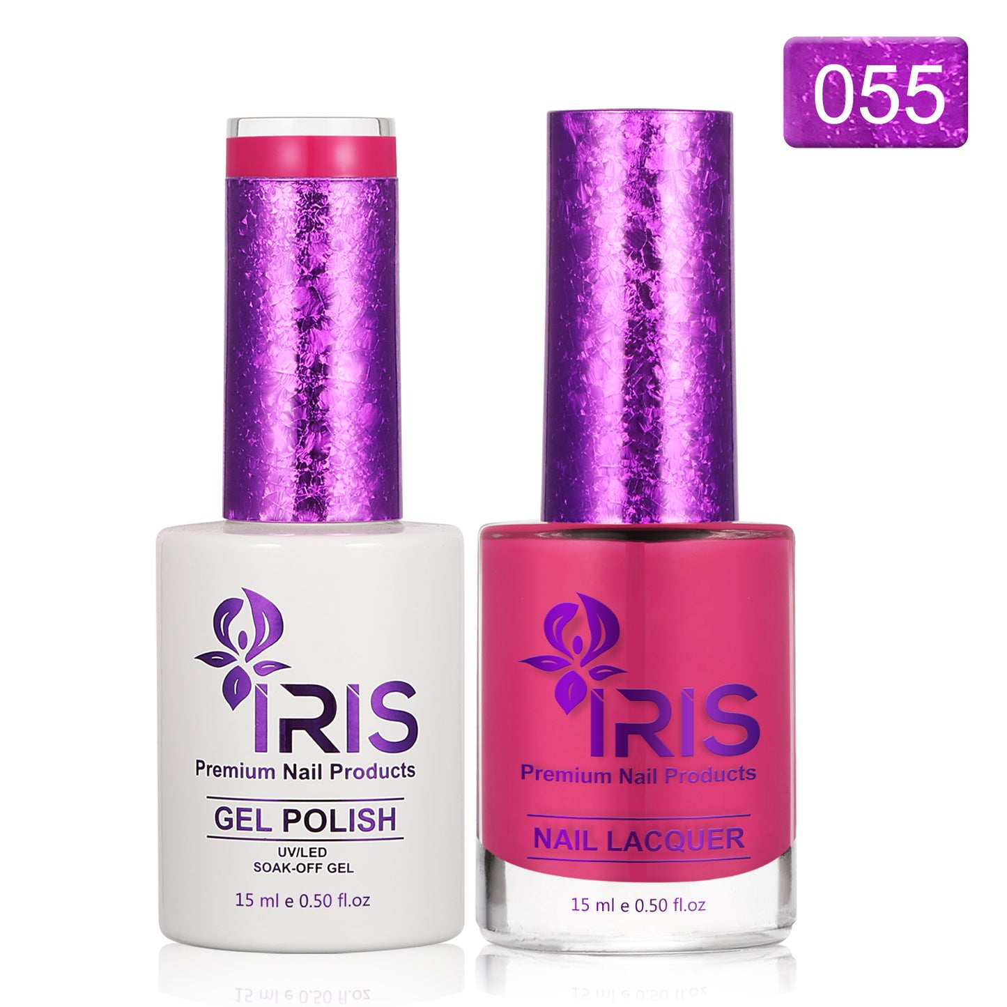 Dip/Acrylic Powder Lacquer/Gel 15ml No.55 Medium Violet Red