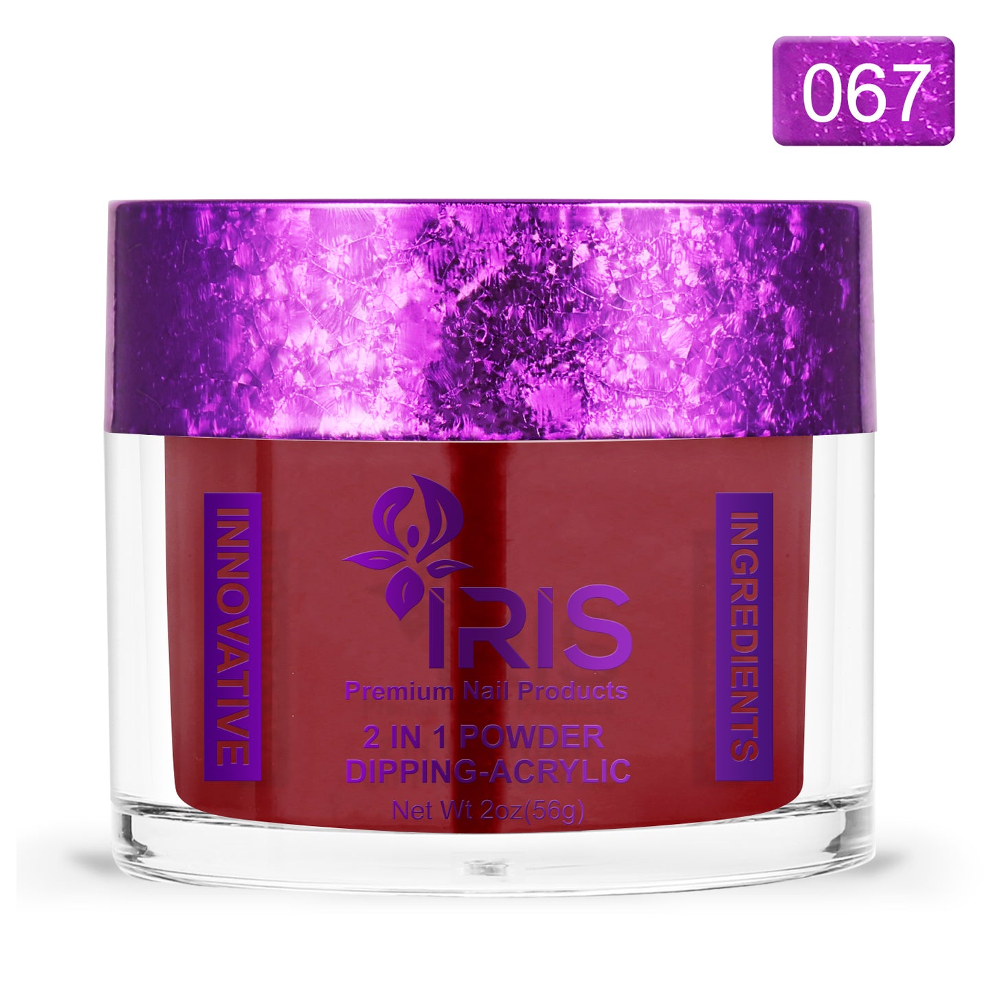 Dip/Acrylic Powder Lacquer/Gel 15ml No.67 Wine Red