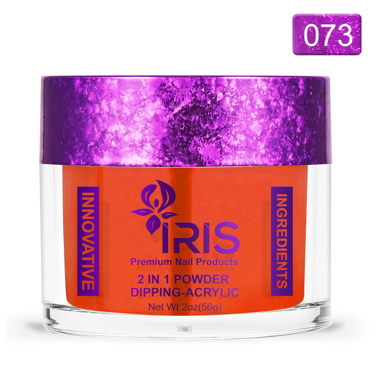 Dip/Acrylic Powder Lacquer/Gel 15ml No.73 Reddish Orange