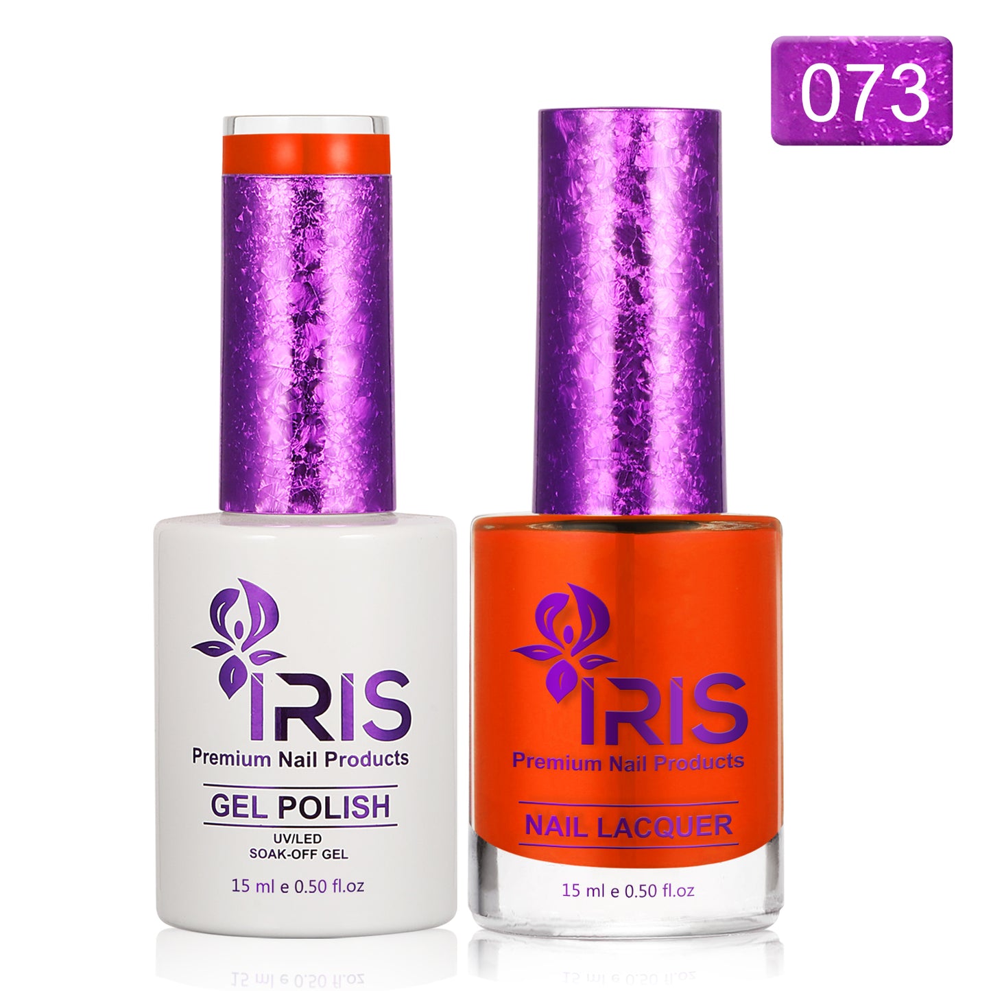 Dip/Acrylic Powder Lacquer/Gel 15ml No.73 Reddish Orange