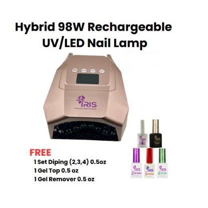Hybrid 98W Rechargeable UV/LED Nail Lamp