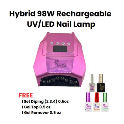 Hybrid 98W Rechargeable UV/LED Nail Lamp